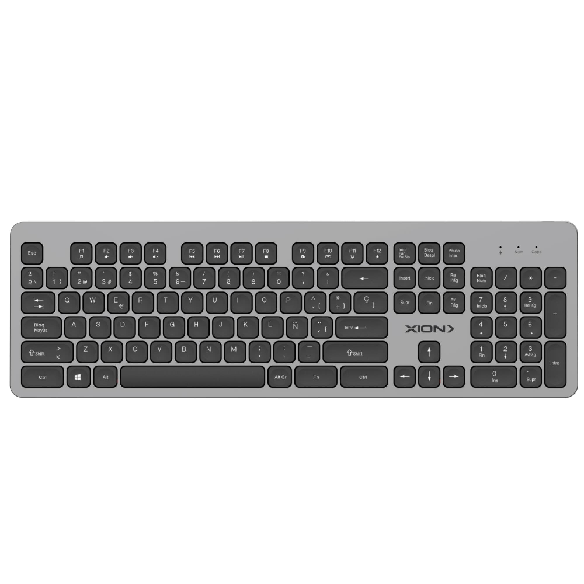 Teclado inalámbrico recargable XION XI-KBCOMBOW3 en español