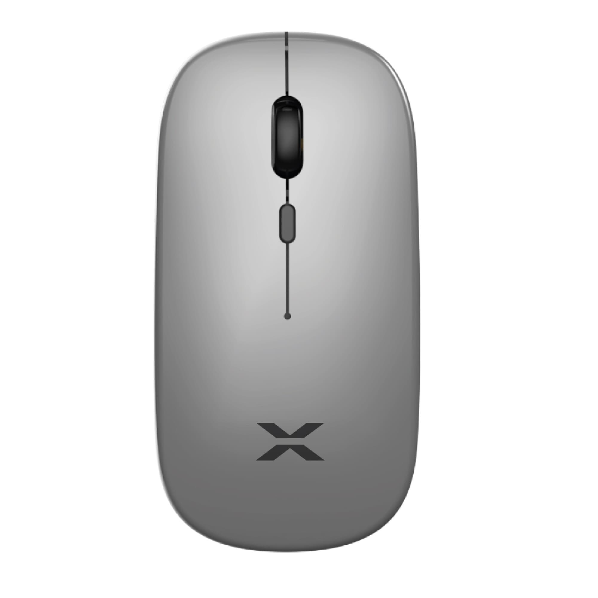 Mouse inalámbrico recargable XION XI-KBCOMBOW3 gris