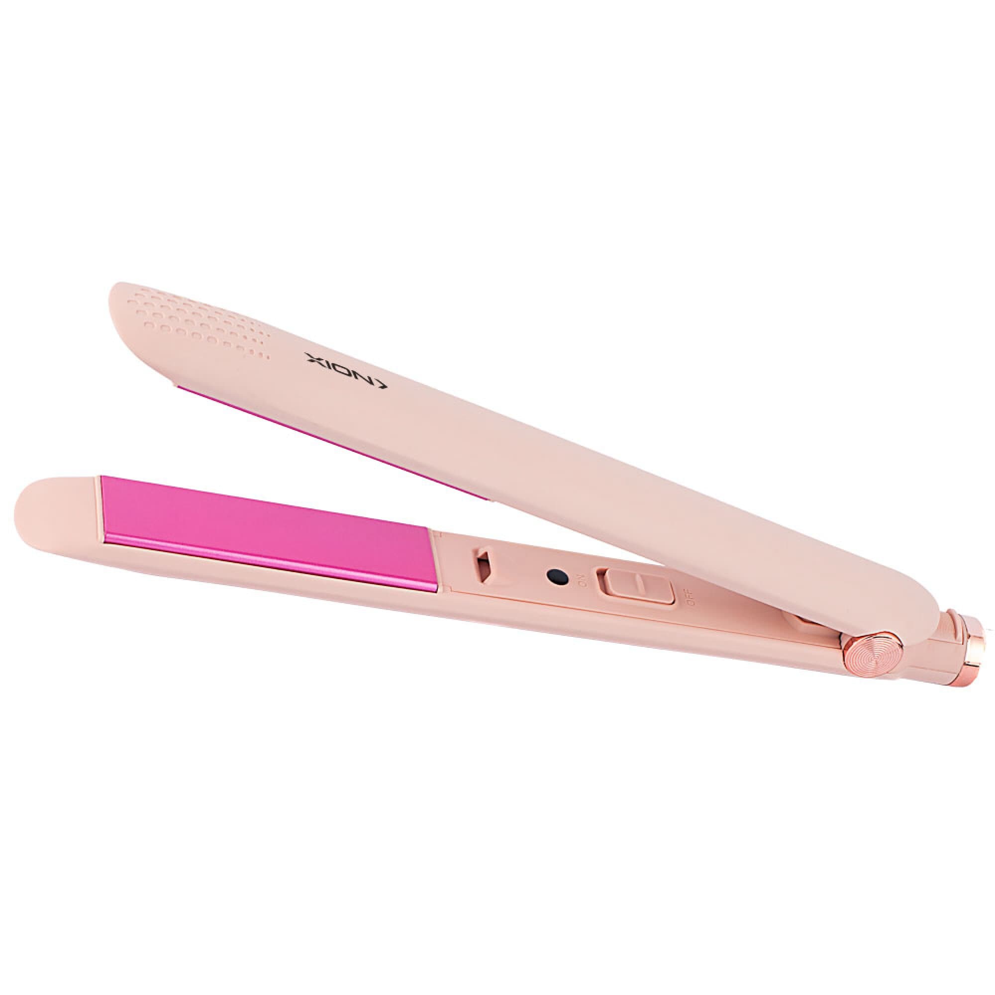 Planchita de pelo XION XI-LISSE rosa con placas cerámicas
