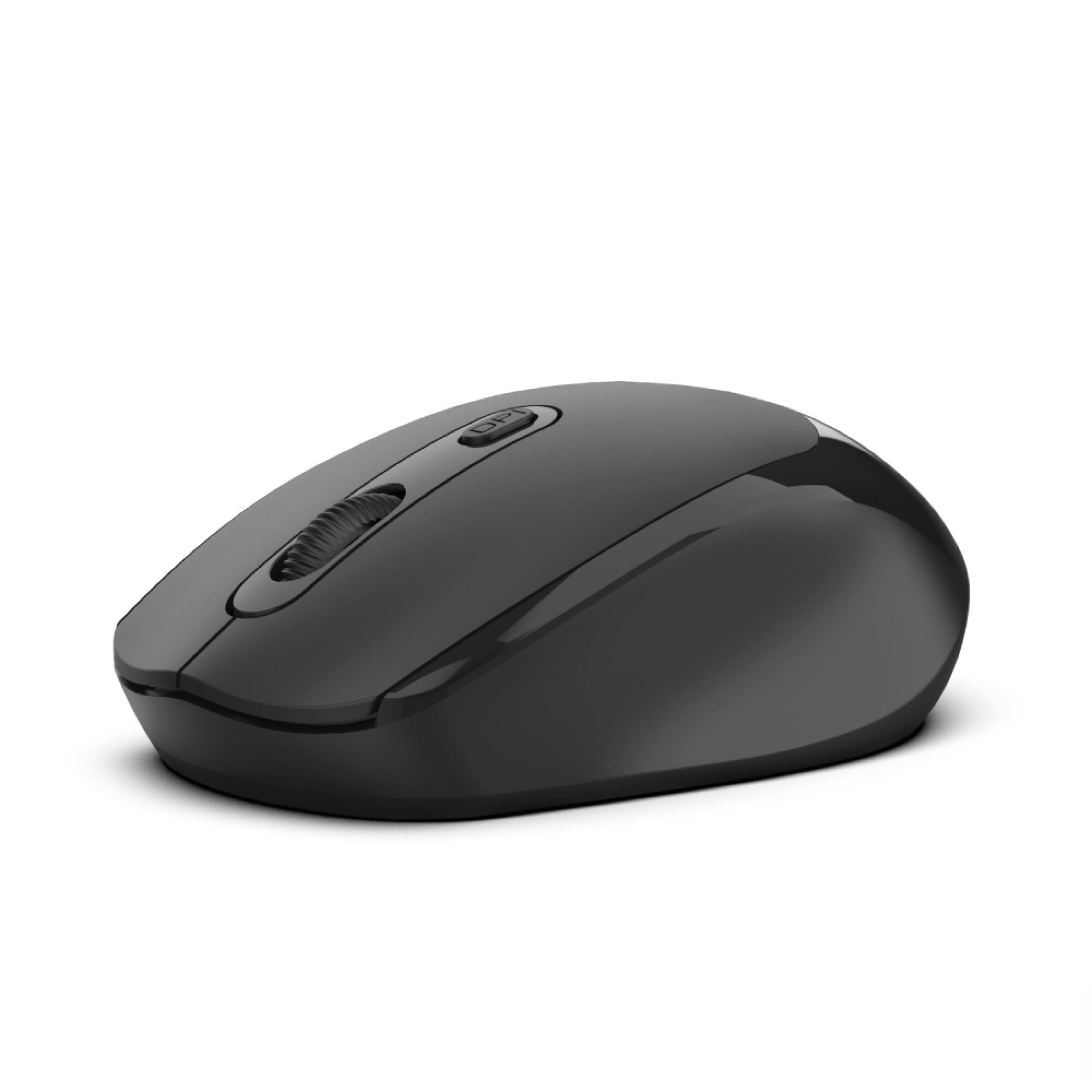 Mouse XION XI-MOUSEW visto de perfil