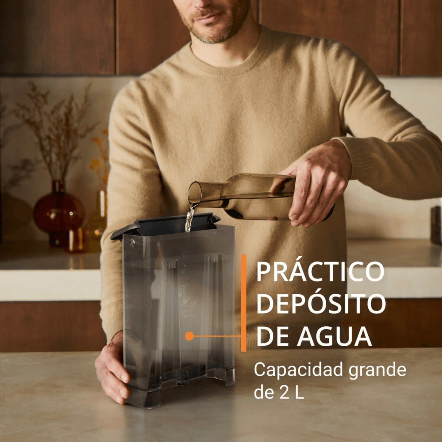 Depósito de agua de 2 L de la cafetera Krups XP381B10