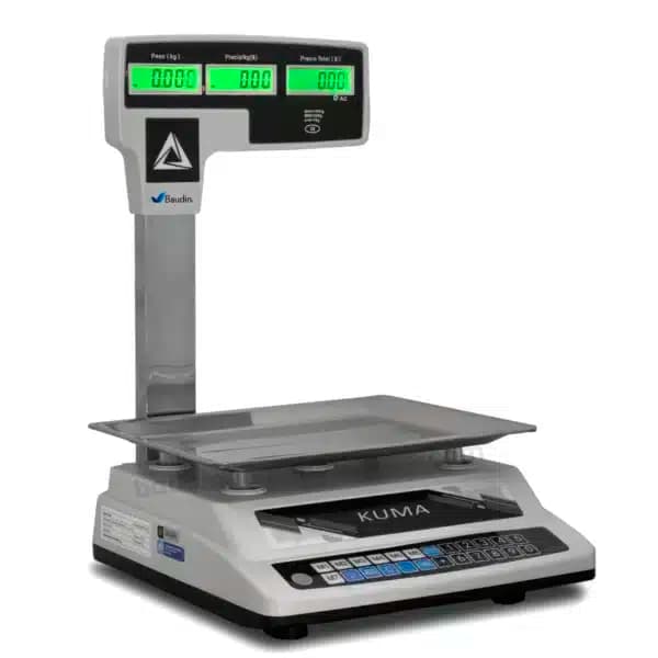 Balanza Comercial 30 Kg con Torre Certificada por Latu Kuma 888B
