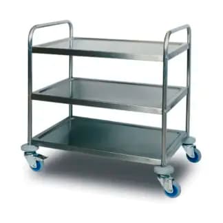 Carro de Servicio 3 Estantes Acero Inoxidable Ozti