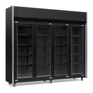 Expositor Botellero 4 puertas 1580 lts Gelopar GEAS-4P LB PR