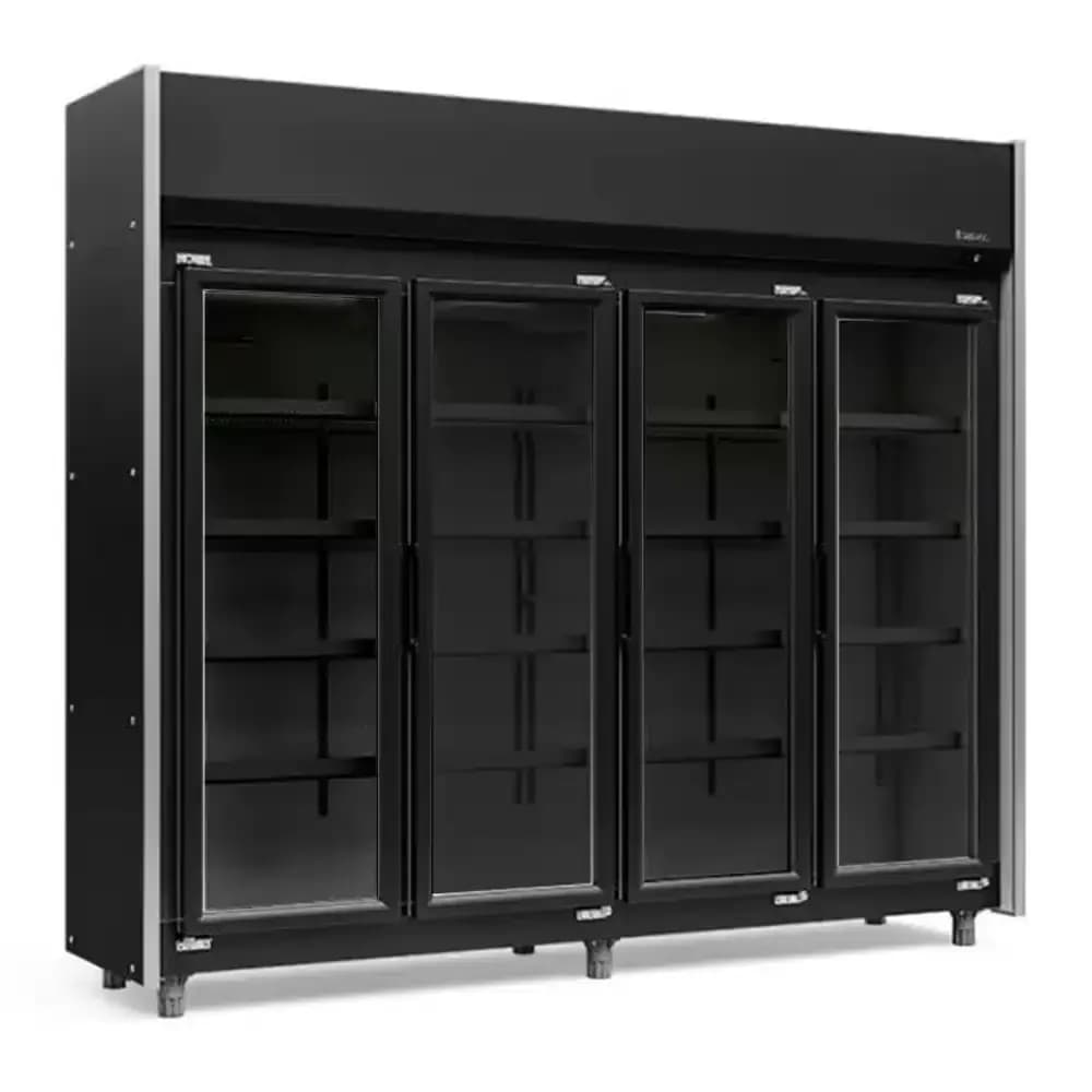 Expositor Botellero 4 puertas 1580 lts Gelopar GEAS-4P LB PR