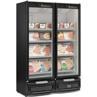 Freezer Vertical 2 puertas 960 litros Gelopar GCVC-950 Color Negro