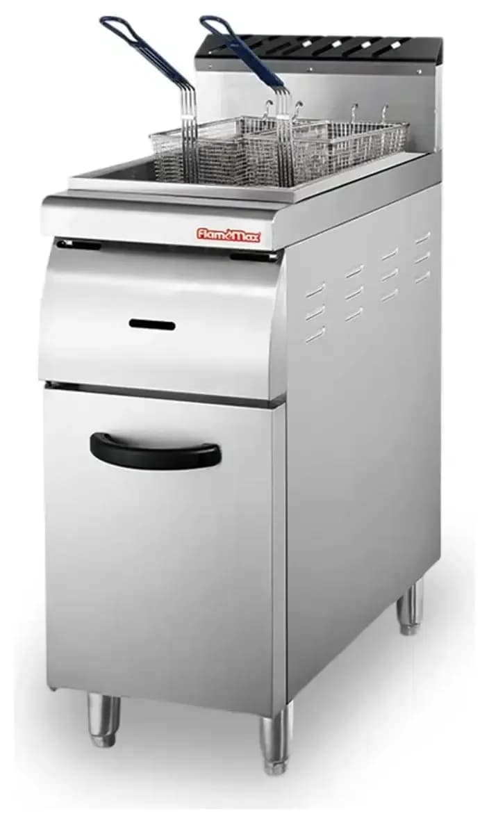 Freidor 1 Cuba 28 Litros 2 canastos Flamemax HGF-70A Baudin