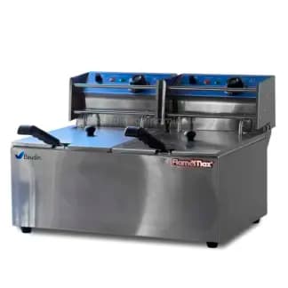 Freidor Eléctrico 2 cubas de 10 Litros Flamemax HEF-89