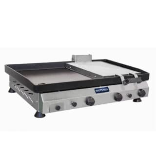 Plancha 100 cm a gas con Prensa | Metvisa CFGP-103