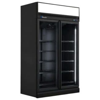 Visicooler Dos Puertas Vidirio Comercial Heladera Botellero Iccold FC-DD126A negro