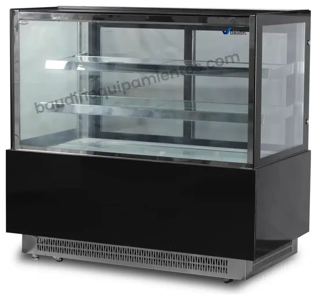Vitrina Confitera Refrigerada 120 cm Kuma FC-500SA 2 Estantes Vidrio Principal