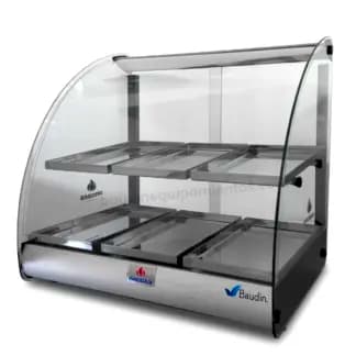 Vitrina Sobre Mostrador Calor Progas PRV-06 DE color Negro Baudin