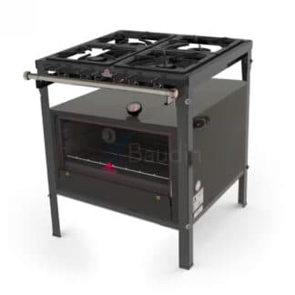 Anafe 4 hornallas Horno piso de piedra | PMS-400 + FSP-6800AT