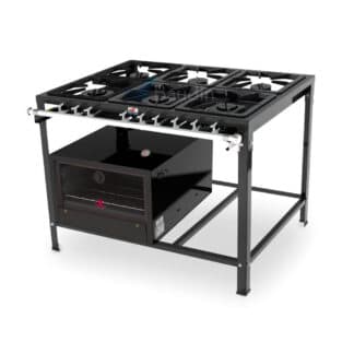 Anafe 6 hornallas Horno Piso Piedra| PMS-600 + FSP-6800AT