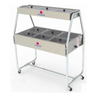 Mesa 12 cubas combinada 2 pisos | Progas PRB-0804N