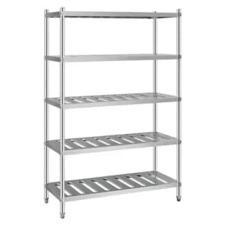 Estantería 5 Estantes Acero Inoxidable Lundar