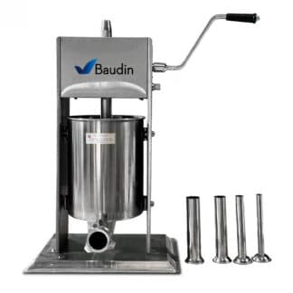 Embutidora Manual 10 Litros Lundar TV-10L Frontal con Embudos