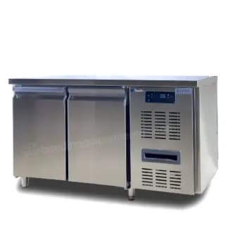 Bajo Mostrador Refrigerado 1,36 m 2 puertas Acero Inox Kuma Baudin E2R1370N2