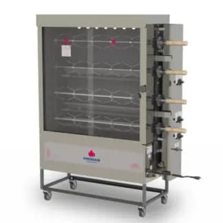 Spiedo 16 Pollos 4 espadas Rotativo a gas | Progas PR-623