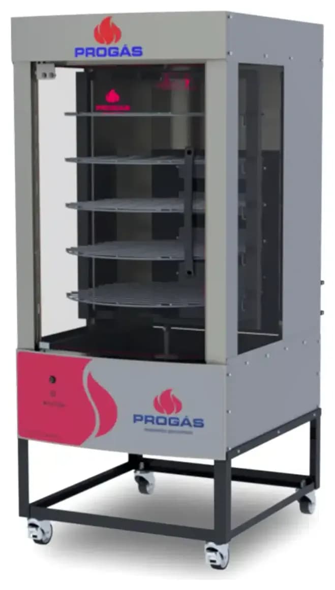 Spiedo a gas Rotativo 5 Parrillas PRP-242-G5 Baudin Progas