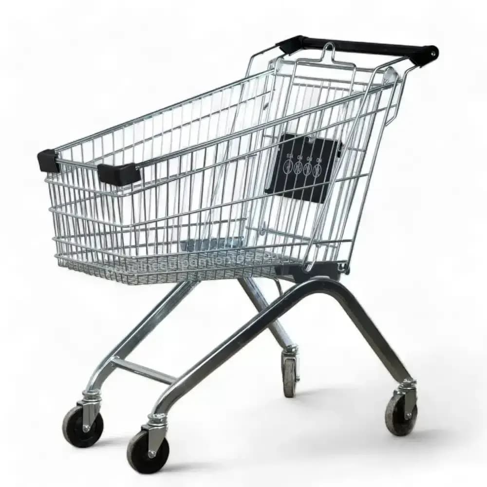 Carro de SuperMercado 100 Litros Kuma Negro Baudin Diagonal Principal
