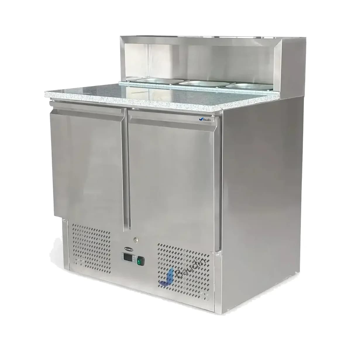Bajo Mostrador Refrigerado 0,90 m con Topinera Kuma PS900, vista frontal