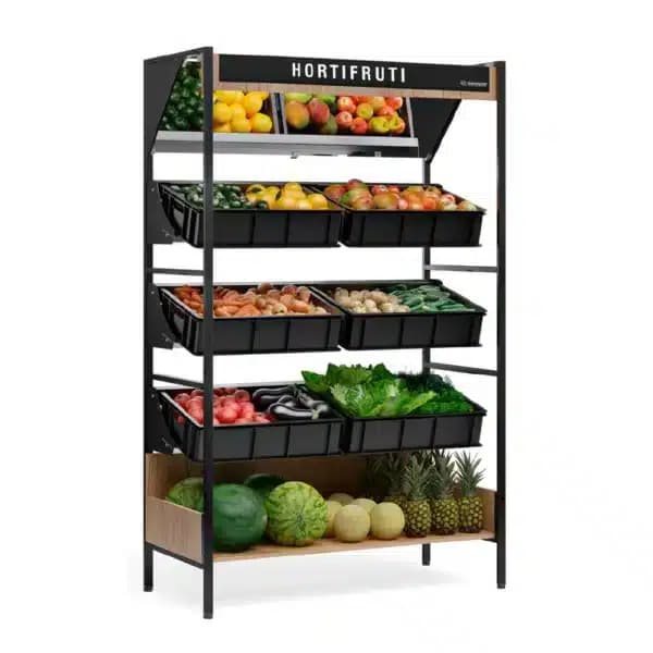 Exhibidor de Frutas y verduras Comercial Gelopar MHVE-125 PR Principal