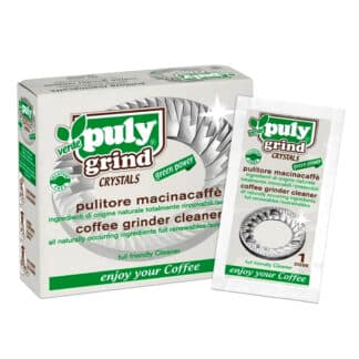 Limpiador de muelas de cafe en cristales puly grind verde crystals