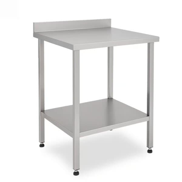 Mesa de Acero Inoxidable 60 x 50 cm zocalo y estante Baudin MZE-659 Principal
