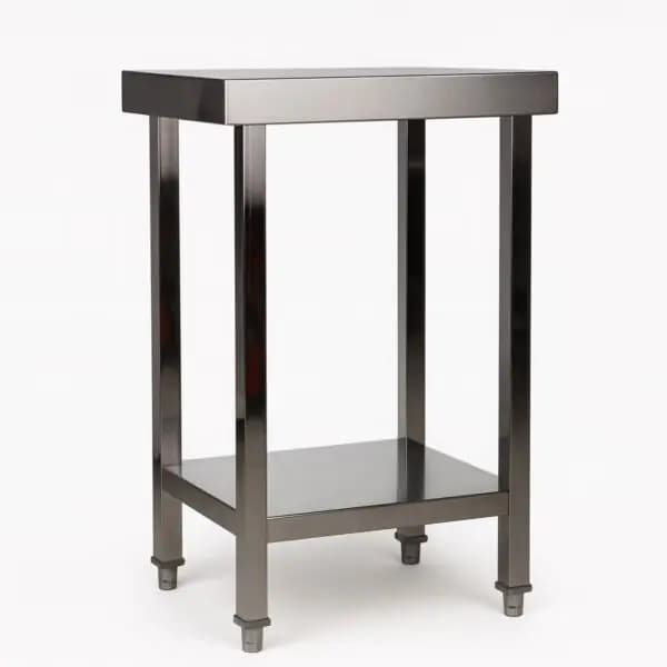 Mesa de Acero Inoxidable 60x50 cm Con Estante Baudin ME-659 Principal