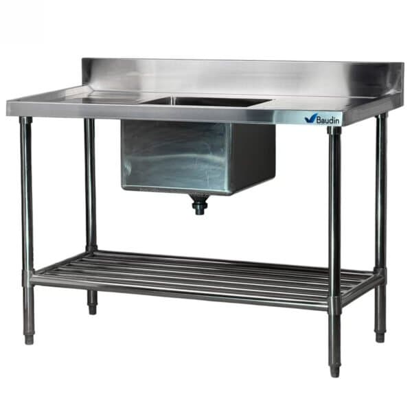 Mesada con Bacha Central 120x60 cm Lundar DM35-6-1200