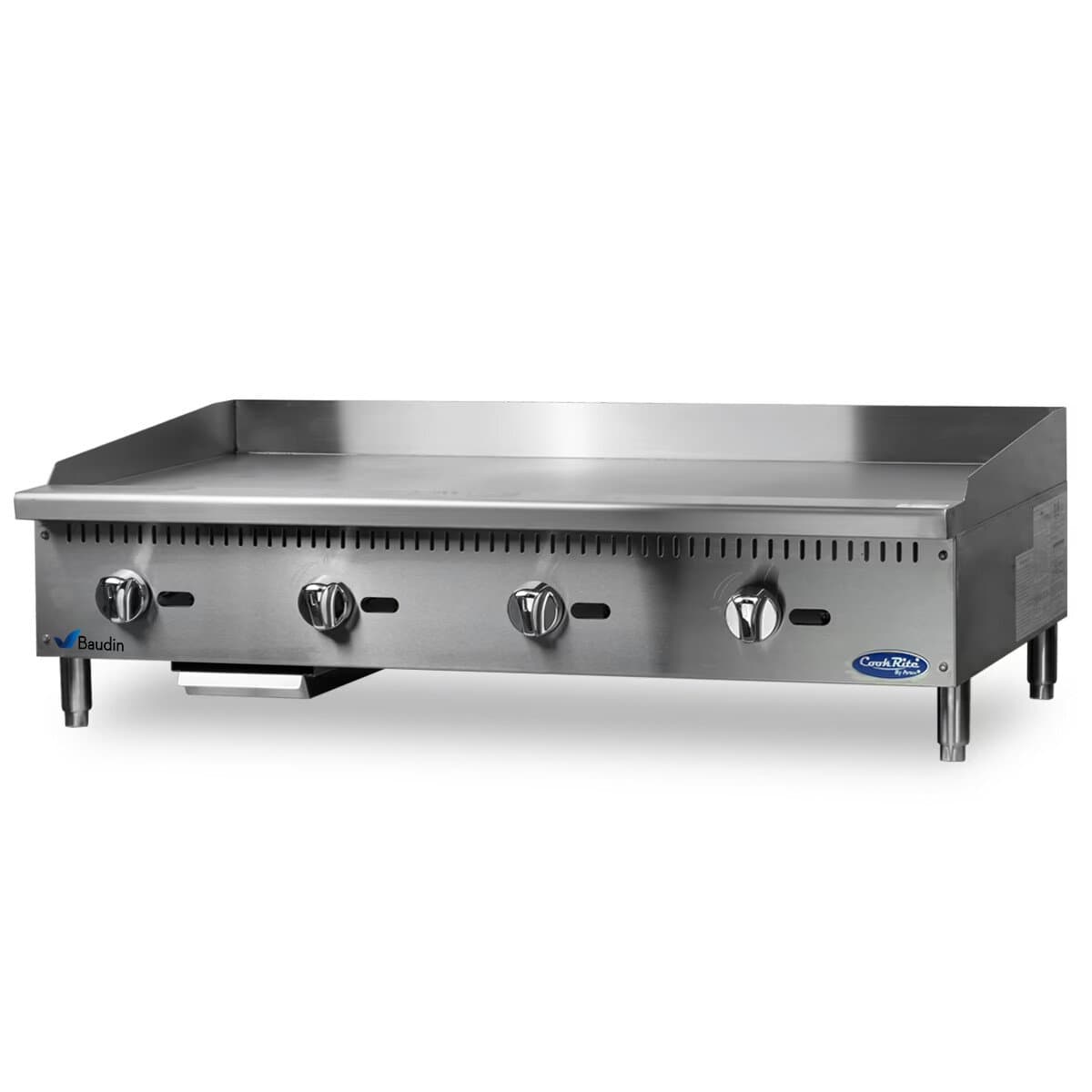 Plancha a gas 120 cm profesional acero inoxidable ideal para hamburguesa Smash Americana excelente calidad Cook Rite 120 cm