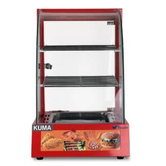 Vitrina Sobre Mesada Caliente Vidrio Curvo Kuma HW-1PA