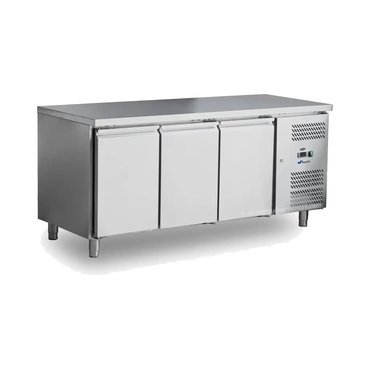 Bajo mostrador 1.8 m 3 Puertas Kuma GN-3100TN, vista frontal