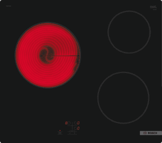 Anafe vitrocerámico Bosch PKM61RAA8E 60 cm 3 zonas