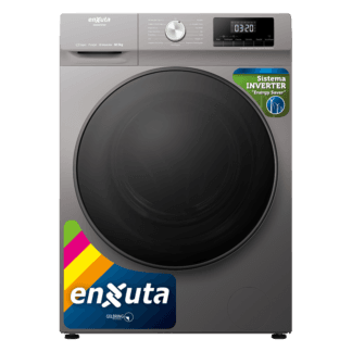 Lavarropas carga frontal Enxuta LENX161050S tambor inox 10,5 kg