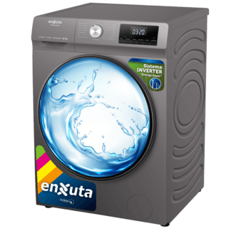 Lavasecarropa Automático Inverter Carga Frontal Titanium 10,5 kg - Enxuta