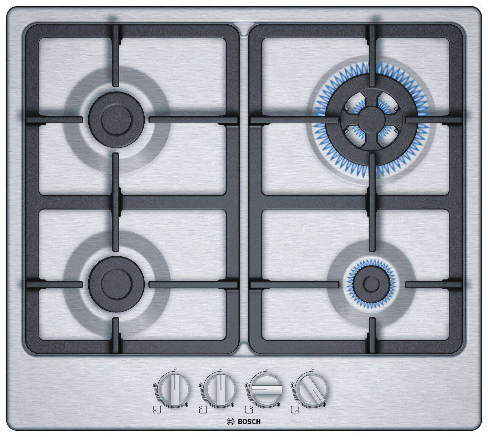 Anafe a gas Bosch PGH6B5B90 quemador wok 3.3 kW