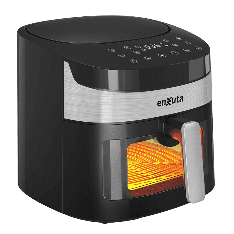 Freidora Sin Aceite 6,5 Litros con Visor Enxuta SDAENXFSA65D — vista lateral derecha