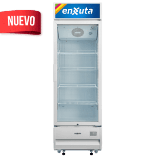 Vitrina refrigerada Enxuta VENX9415 416 L con cenefa LED y puerta de vidrio templado