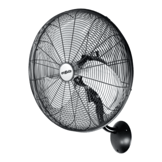 Ventilador de Pared Metálico tipo Industrial Negro 50 cm de Diámetro 120 Watts - Enxuta