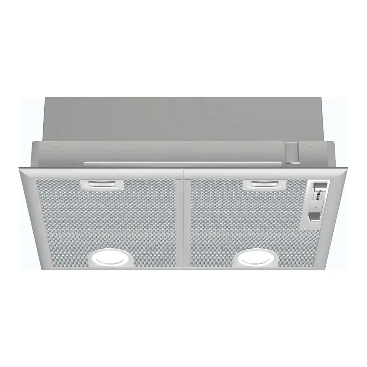 Campana de integración Bosch DHL555BL 53 cm 618 m³/h, vista frontal