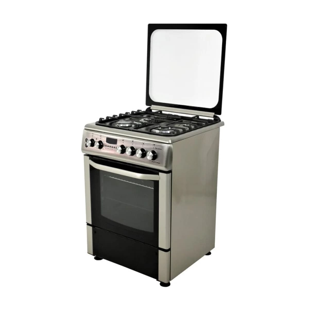 Cocina combinada Futura Plus Barcelona Inox FUT-60CM4X, vista frontal