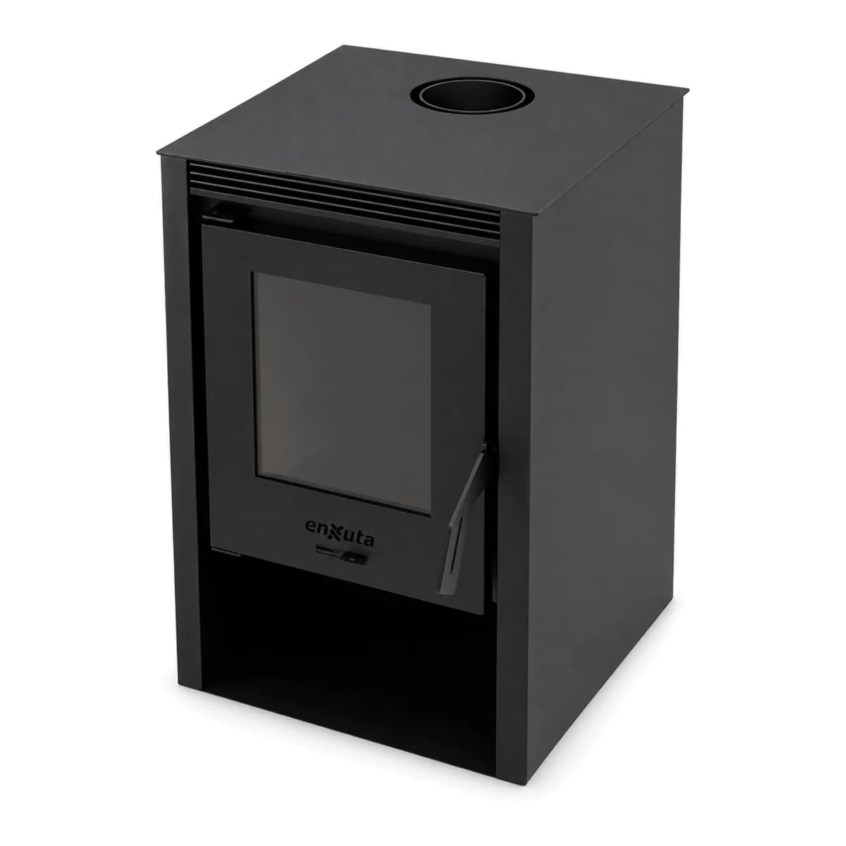 Estufa a leña 9 kW para 85 m3 Enxuta EENXAR47, vista frontal