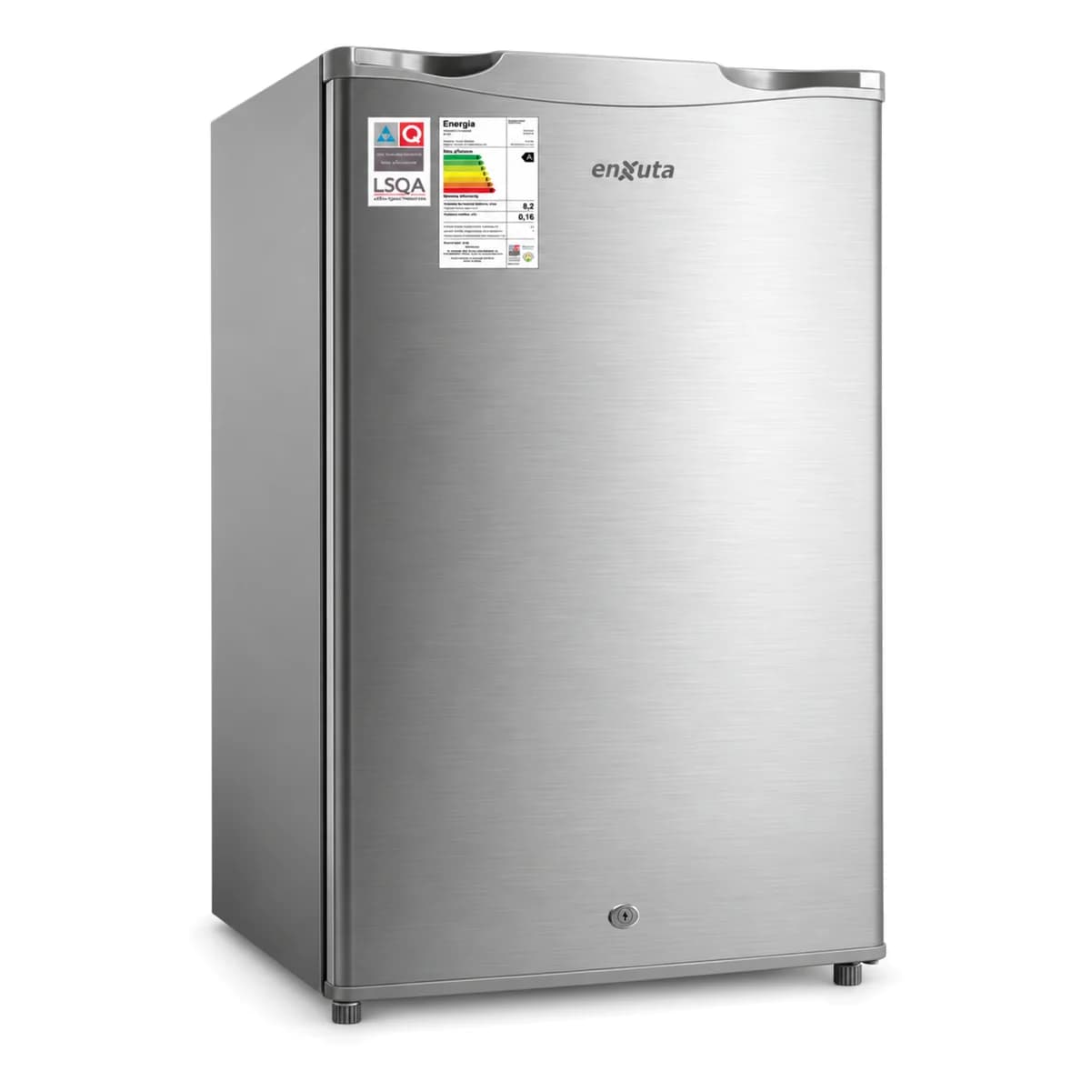 Frigobar frío húmedo 85 L con congelador independiente Enxuta RENX110FHS-1, vista frontal