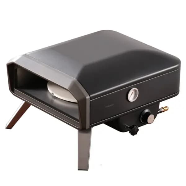 Horno De Pizza A Gas Con Piedra Giratoria Manual XION XI-PIZZA2