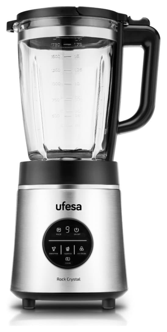 Licuadora de vaso 1,75 L jarra cristal 1800 W | ROCK CRYSTAL