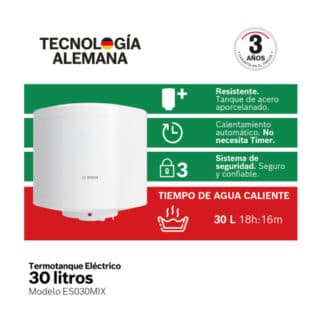 ES030MIX TERMOTANQUE ELÉCTRICO 30 LITROS – Bosch
