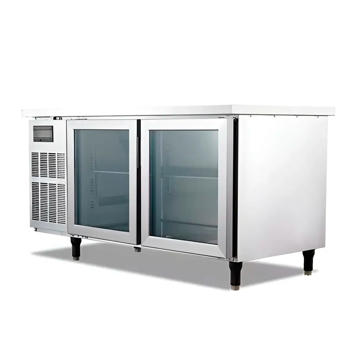 Bajo mostrador refrigerado 2 puertas vidrio 1.80m KUR-1880