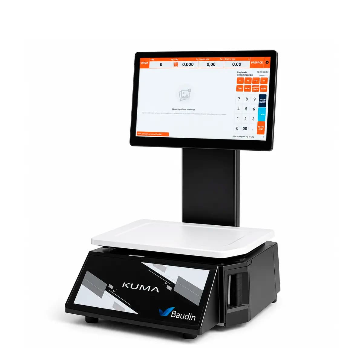 Balanza PC con IA, impresora y doble pantalla táctil Kuma Aurora Y3L-AI